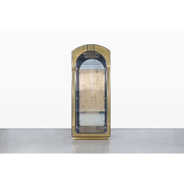 1970s Mastercraft Brass Vitrine / Display Cabinet For Sale - Image 9 of 13