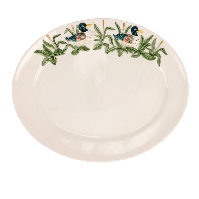 VIETRI Wildlife Mallard Large Oval Platter For Sale