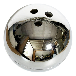 Chrome Ice Bucket in the shape of a Bowling Ball, France, 1970s
