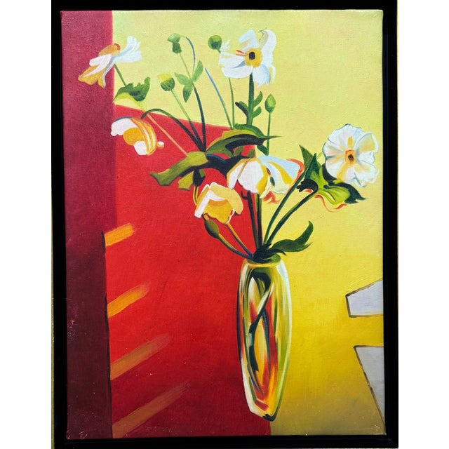 2020s Mid-Century Modern Still Life Oil Painting on Canvas For Sale - Image 5 of 6