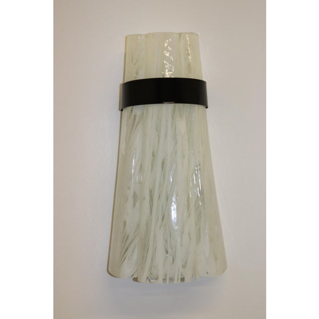 Mid-Century Modern Federica Marangoni "Variegato" Murano Glass Wall Lamp, Mid-Century Modern For Sale - Image 3 of 12