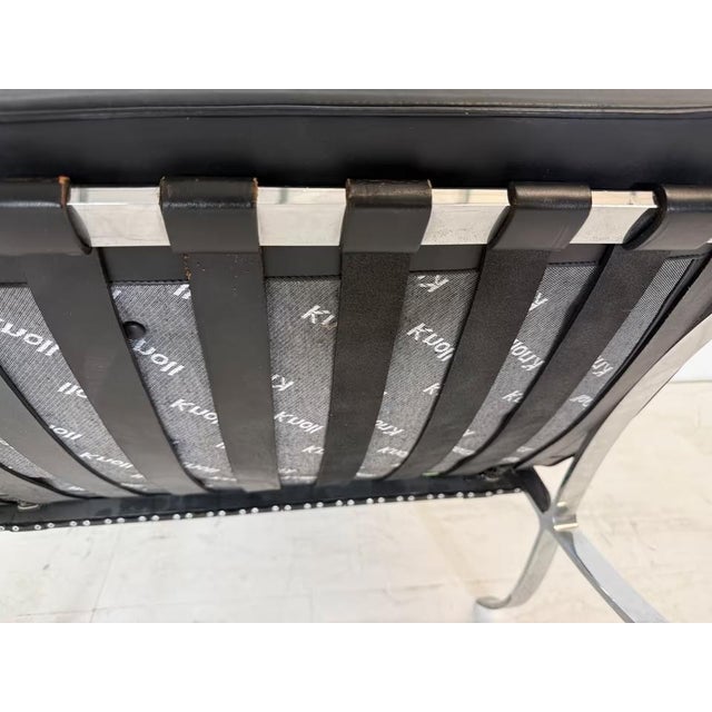 Leather Barcelona Chair by Ludwig Mies van der Rohe for Knoll Inc. For Sale - Image 14 of 16