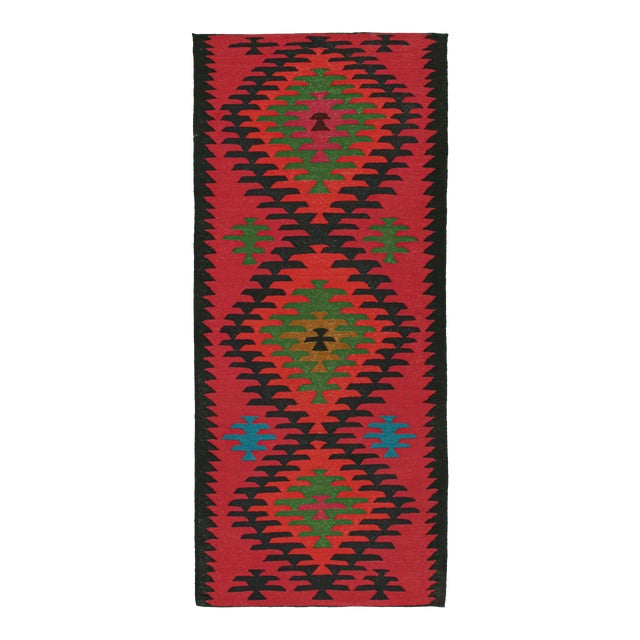 Vintage Northwest Persian Kilim in Red With Medallions, From Rug & Kilim For Sale