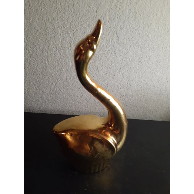 1960s 1960s Weeping Gold Swan Figurine For Sale - Image 5 of 5