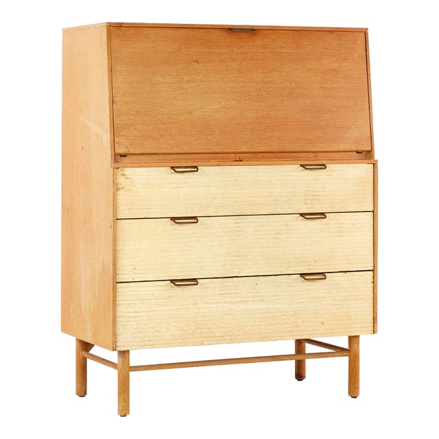 Raymond Loewy for Mengel Mid Century Secretary Highboy Dresser For Sale