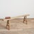 Wood Antique Rustic Wooden Hallway Pig Bench For Sale - Image 7 of 7