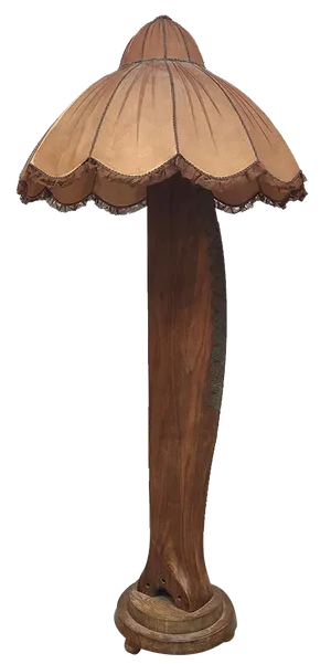 Mid-Century Art Deco Style Wooden Airplane Propeller Floor Lamp, 1940s