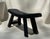 Antique Primitive Ebonized Wood Saddle Stool, 19th–Early 20th Century For Sale - Image 15 of 17
