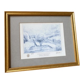 1994 Thomas Kinkade “Gardens Beyond Autumn Gate” Collector Sketch Print For Sale