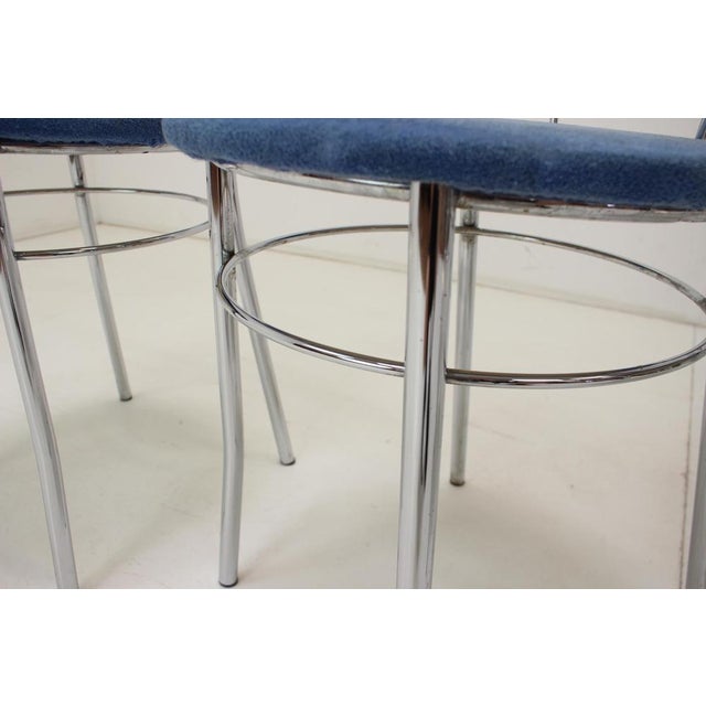 Chrome Dining Chairs, Italy, 1980s, Set of 4 For Sale - Image 7 of 10