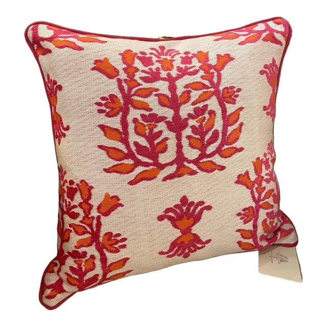 Custom Stroheim Jaipur Fuchsia Pillow For Sale
