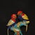 Metal Vintage Cloisonne Enamel Bird Pair Figurine – 8.3" Two Lovebirds on Branch For Sale - Image 7 of 8
