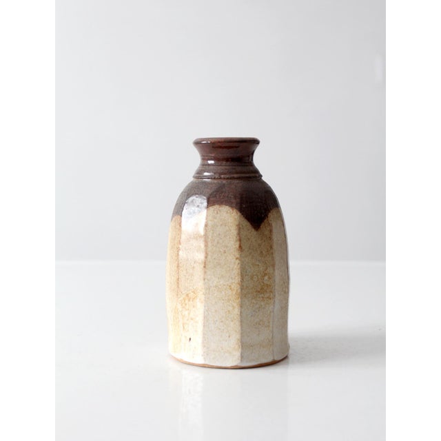 Vintage Handmade Studio Pottery Vase For Sale - Image 9 of 12