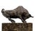 Art Deco Style Brown Patinated Bronze Bull Sculpture For Sale - Image 3 of 8