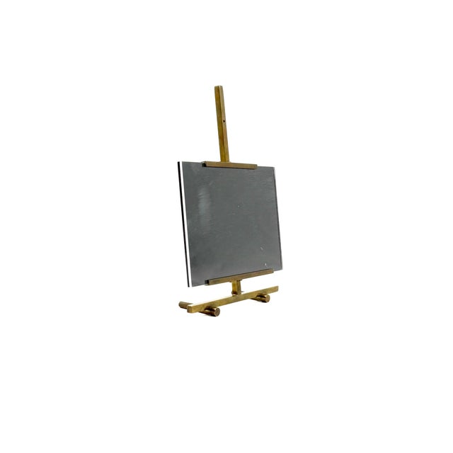 Hollywood Regency Easel-Shaped Brass Picture Frame from Montagnani, Italy, 1970s For Sale - Image 6 of 10