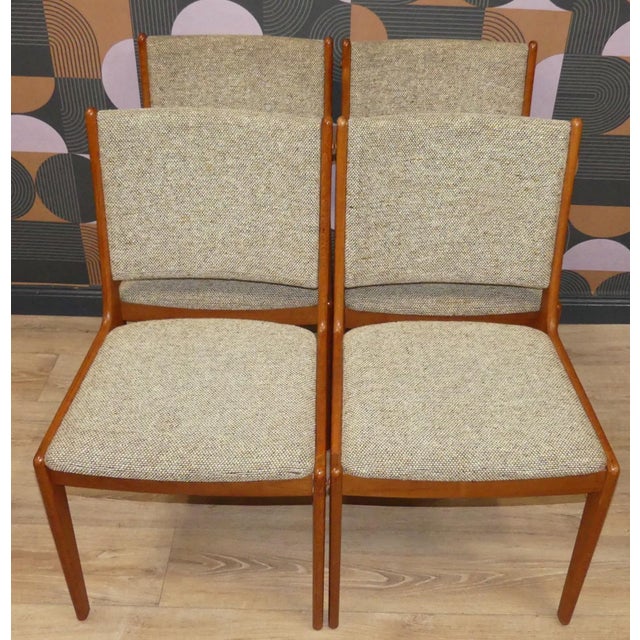 Vintage Teak Dining Chairs from IMHA, 1960s, Set of 6 For Sale - Image 12 of 18
