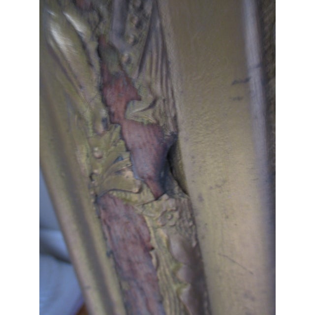 Vintage Signed Oil on Canvas Board Persian Cat on Pillow in Antique Frame 30x26 For Sale - Image 9 of 12