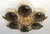 Fabio Ltd 21st Century Hive Polished Brass Smoky Bubbles Murano Flush Mount by Fabio LTD For Sale - Image 4 of 9