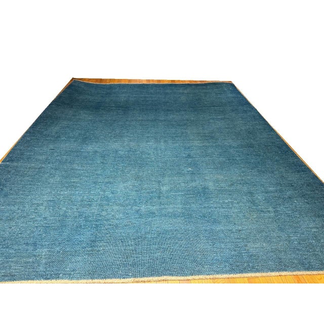 2020s Pasargad DC Teal Color Hand Knotted Rug For Sale - Image 5 of 9