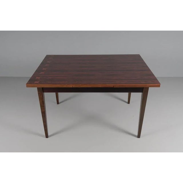 Scandinavian Rosewood Folding Dining Table, 1960s For Sale - Image 13 of 13