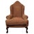 20th Century English Beech Wingback Armchair with Ball-and-Claw Feet For Sale - Image 13 of 13