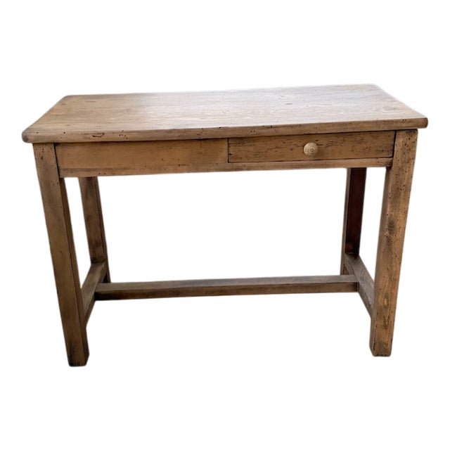 Oak Console Desk, 1950s For Sale