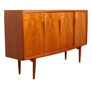 Vintage Danish Teak Highboard by Axel Christensen for Aco Mobler For Sale