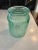 Mid Century Green Ribbed and Dimple Jar For Sale - Image 4 of 7