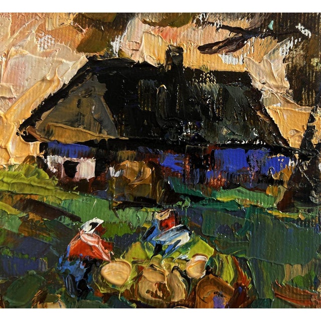 Oil Painting Autumn Vegetable Gardens Oleksiy Ivanyuk For Sale - Image 4 of 8