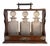 Antique Victorian Tantalus, 1880, Set of 4 For Sale