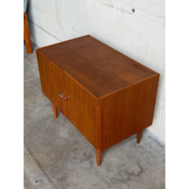 1970s Denka Teak Cabinet Wooden Small Storage Small Denmark 1970s For Sale - Image 5 of 8