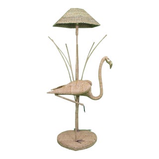 Flamingo With Reed Floor Lamp by Mario Lopez Torres For Sale