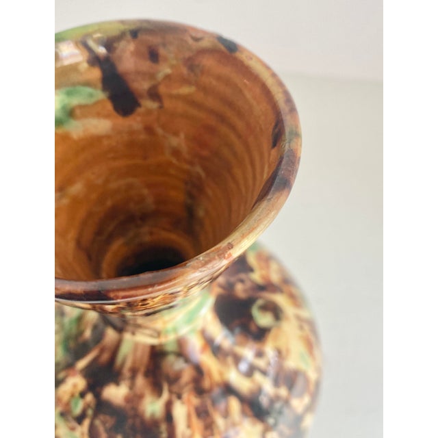 Mid 20th Century Vintage French Jaspé Wine Carafe For Sale - Image 11 of 12