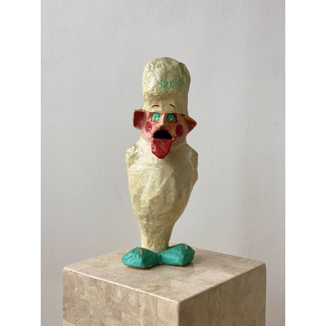 Postmodern Vintage Folk Art Henri's Restaurant Paper Maché "Florida Money" Bank, Circa 70s-80s For Sale - Image 3 of 13