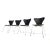 Black Vintage Butterfly Chairs by Arne Jacobsen for Fritz Hansen, Set of 4 For Sale - Image 8 of 8