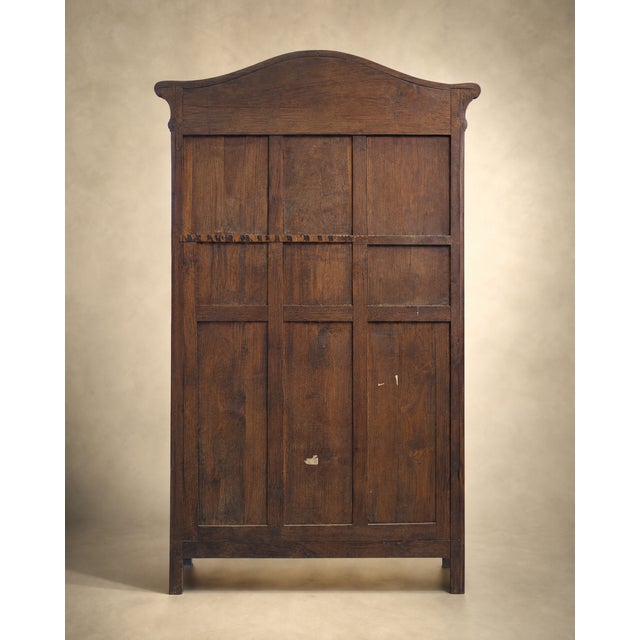 French Louis XV Revival Carved Oak Display Armoire For Sale - Image 9 of 11