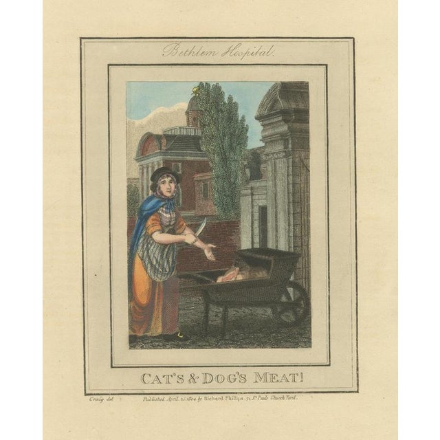 Paper Cats and Dogs Meat, Bethlem Hospital, Cries of London, 1804 For Sale - Image 7 of 7