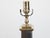Pair of French Midcentury Steel and Brass Truncated Obelisk Table Lamps For Sale In Atlanta - Image 6 of 10
