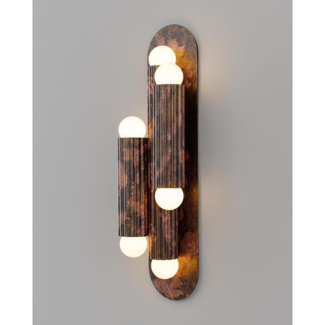 Vesta Wall Sconce Triple 2 For Sale - Image 11 of 18