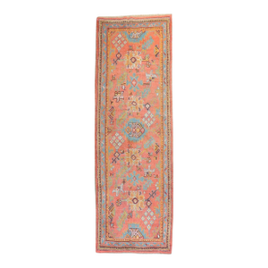 Antique Zabihi Collection Orange Oushak Runner
