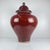 Large Vintage Japanese Oxblood Red Glazed Ceramic Covered Jar, 1950s For Sale - Image 17 of 17