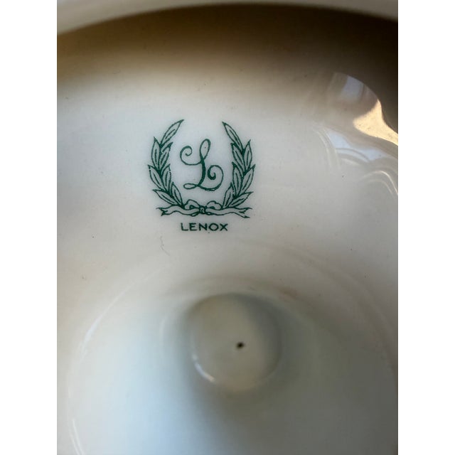 Lenox China Very Rare Beautiful Vintage Pair of Candle Holders. Black, White, Gold. 10-1/2” Tall. For Sale In Chicago - Image 6 of 7