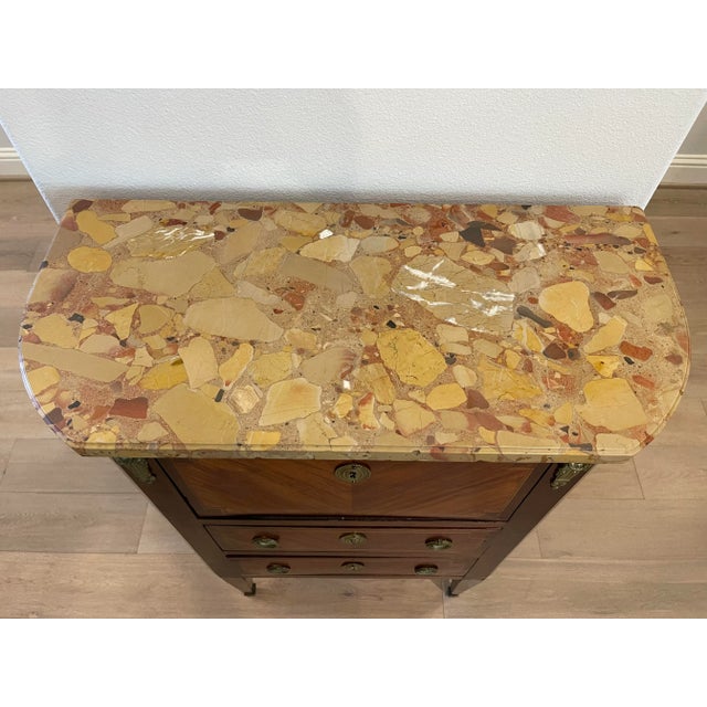 A rare Period Louis XVI (1754-1793) ecritoire (small writing cabinet) Exquisitely hand-crafted in France during the second...