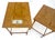 Fine Baker c1970s Marquetry Top Pair of Nesting Side End Tables MINT For Sale - Image 15 of 16