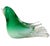 Murano Sommerso Emerald Green White Opal Body Gold Flecks Accents Italian Art Glass Vintage Bird Figurine For Sale In Orlando - Image 6 of 8