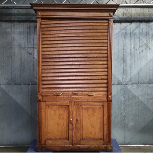 Antique Tambour Cabinet For Sale - Image 10 of 10