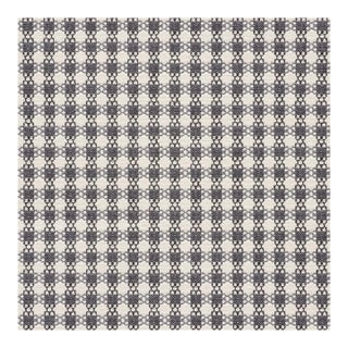 Sample - Schumacher Checkmate Fabric in Graphite For Sale