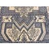 1930s Blue Abstract Geometric Antique N. Indian Agra Cotton Rug 4' X 6'6" Handknotted Carpet For Sale In New York - Image 6 of 6