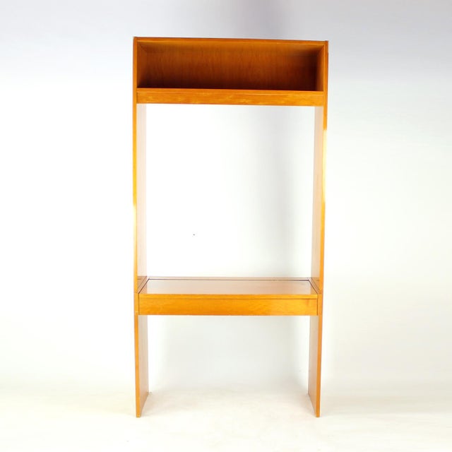 Unusual mid-century dressing table / vanity produced in Czechoslovakia in the 1960s. The piece features a striking...