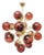 21st Century Diciotto Polished Brass Amethyst Bubbles Murano Sputnik Chandelier by Fabio LTD For Sale